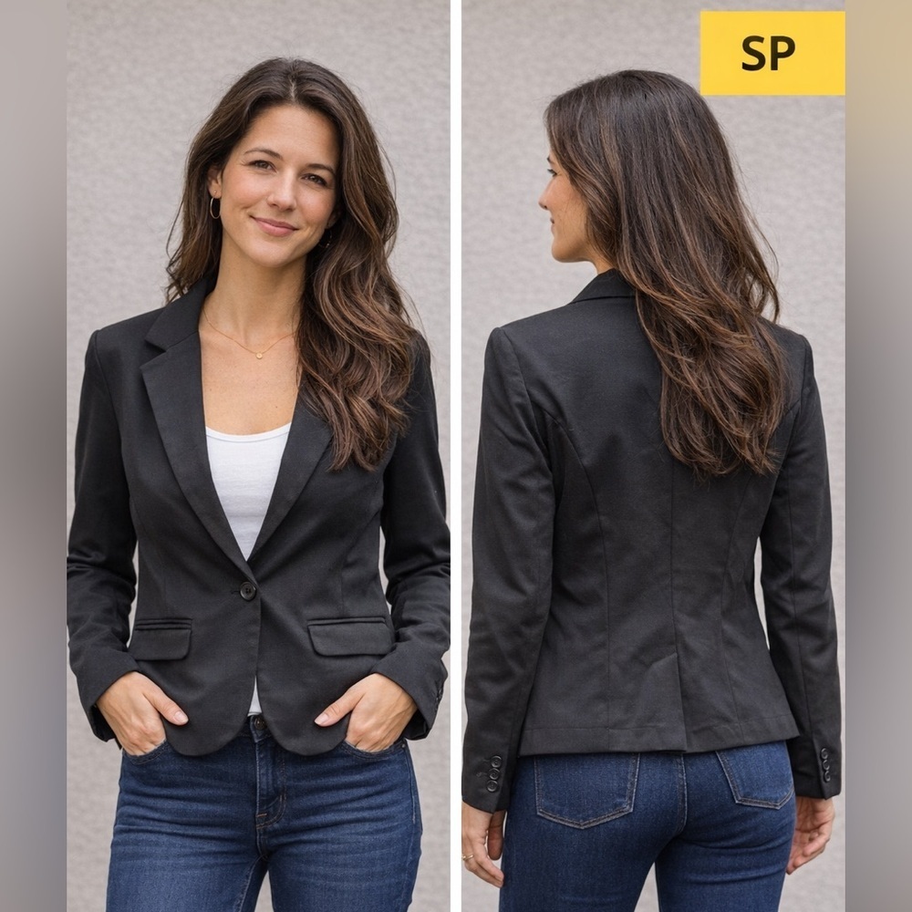 Merona Black Blazer small petite no stains or wear like new